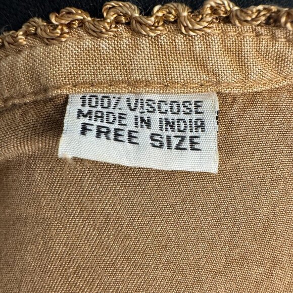 Boho Fairy Embroidered Dress Viscose Festival Tunic Asymmetrical Hem - Picture 5 of 7